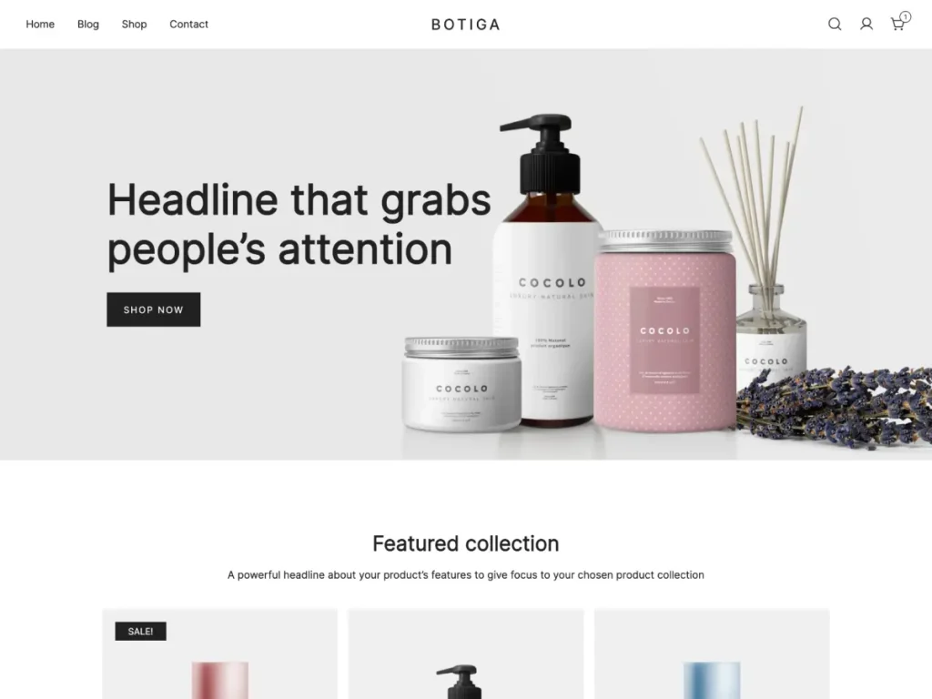 Botiga eCommerce Theme