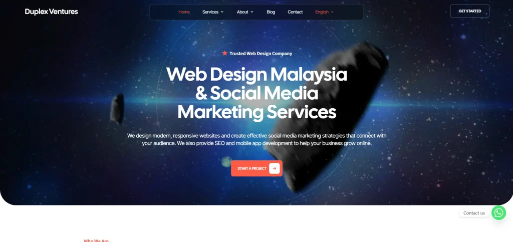 Duplex Ventures website screenshot Duplex Ventures website screenshot