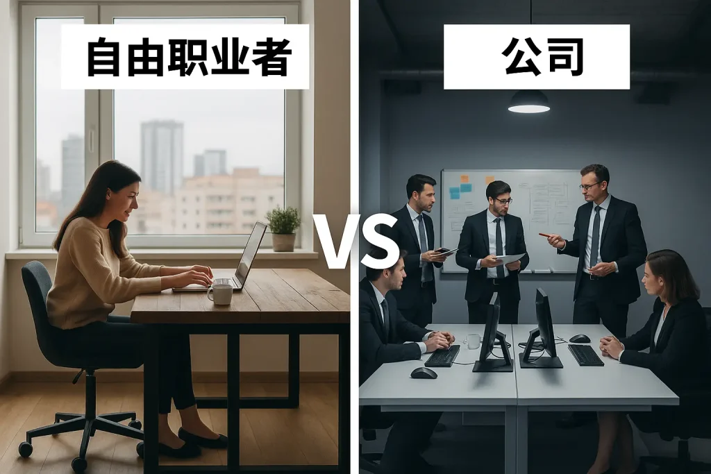 自由职业者 vs 网站设计公司 自由职业者 vs 网站设计公司