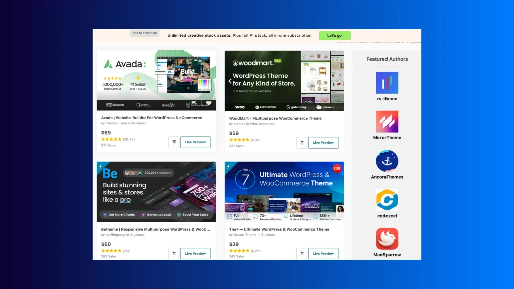 Themeforest 模板