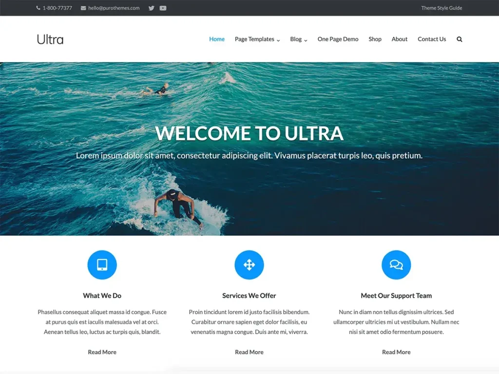 Ultra eCommerce Theme