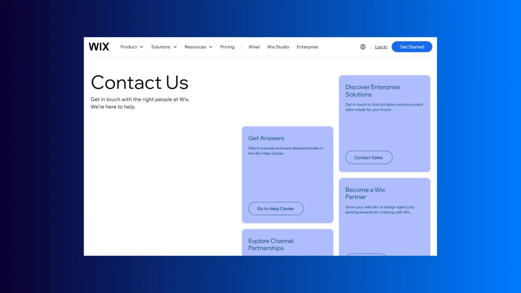Wix Customer Support