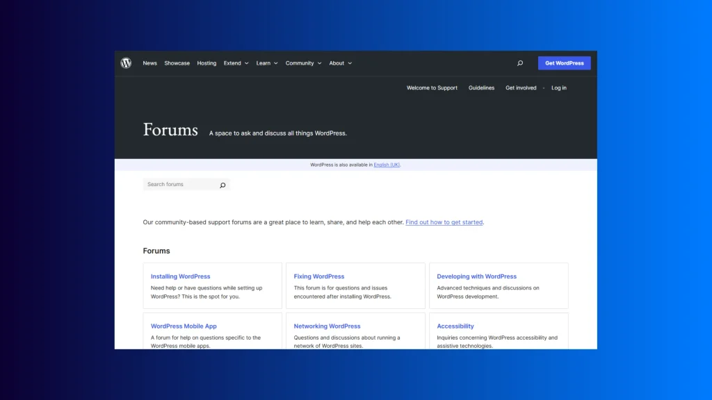 WordPress 社区论坛