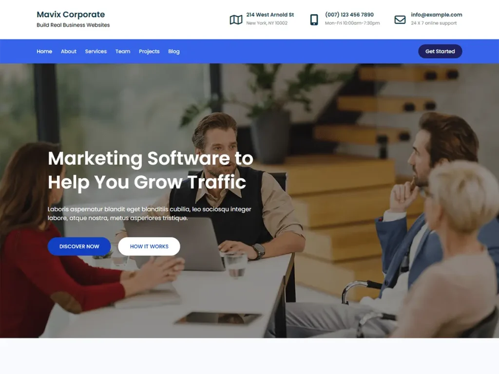 corporate business website