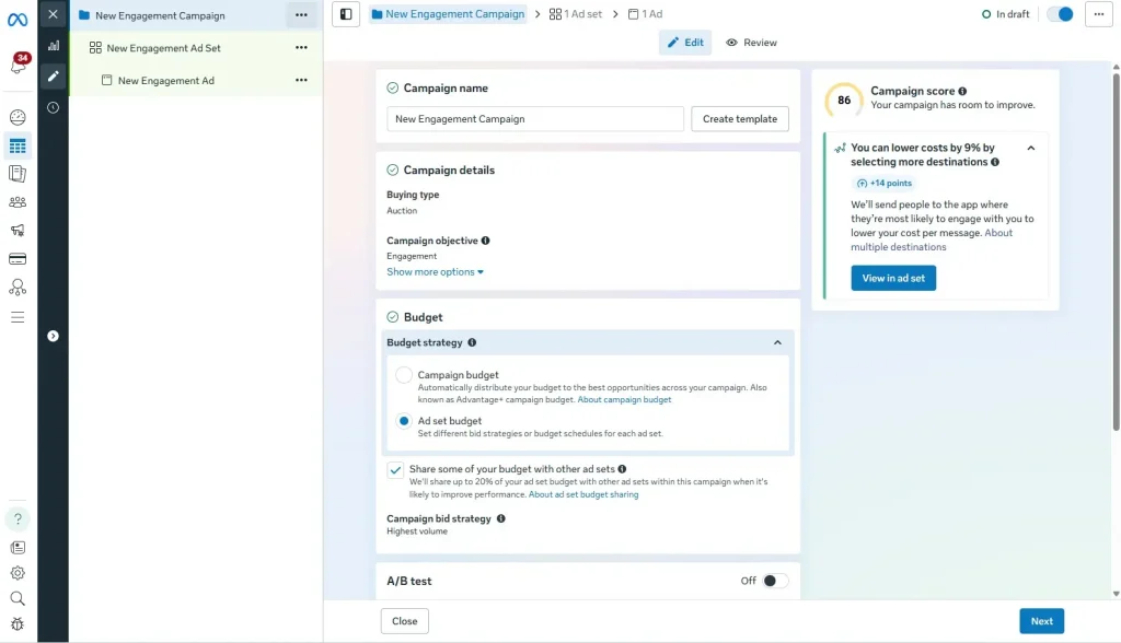 Set Up Campaign Details