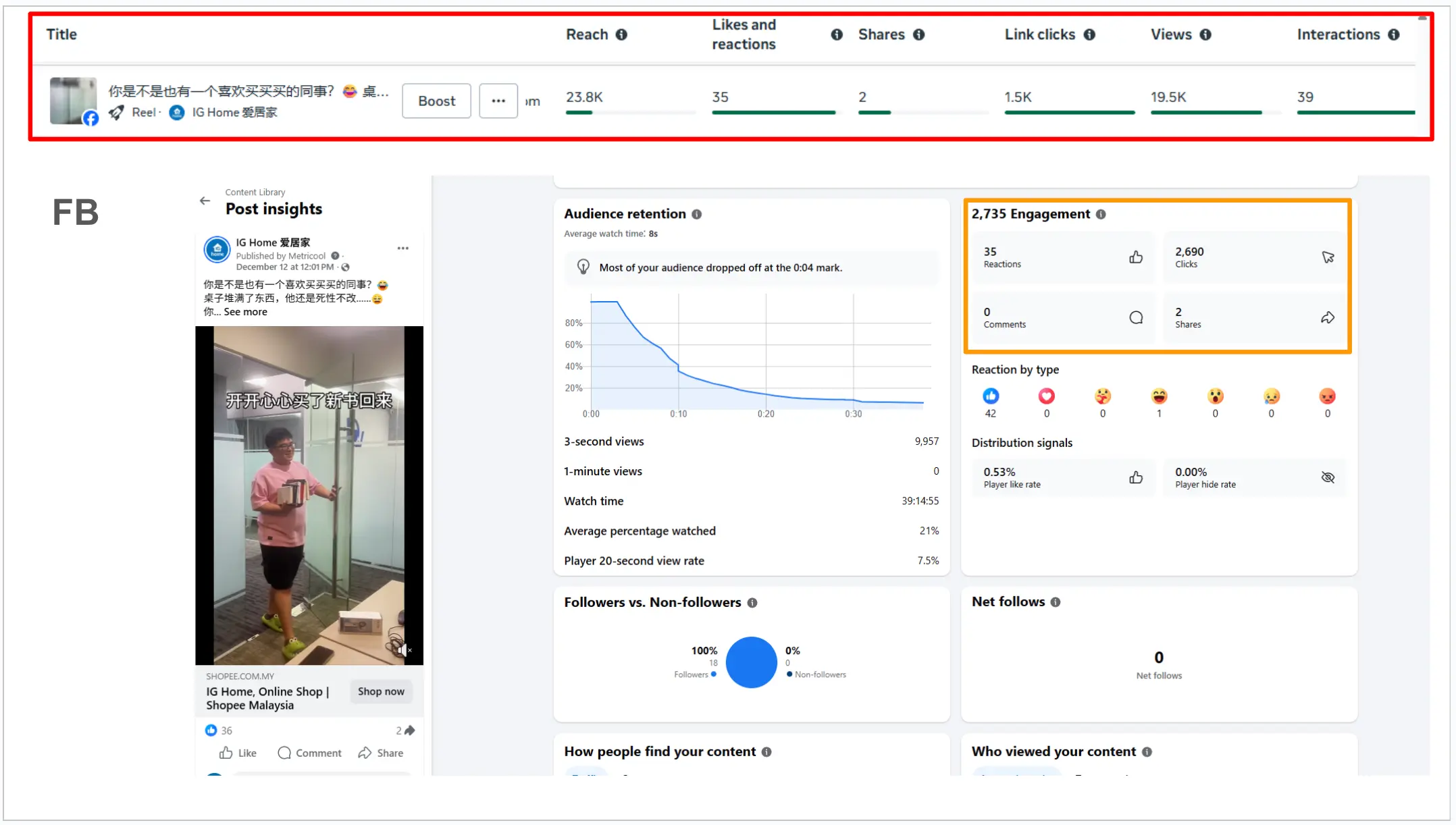 social media portfolio