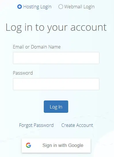 Bluehost Login