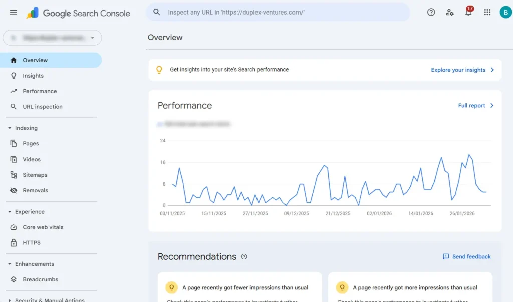 Google Search Console Overview