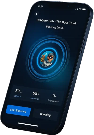 mobile-app-game-booster-launch-duplex-ventures Smartphone displaying security or authentication app interface